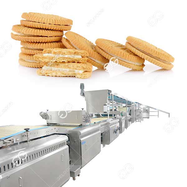 automatic sandwich biscuit production line