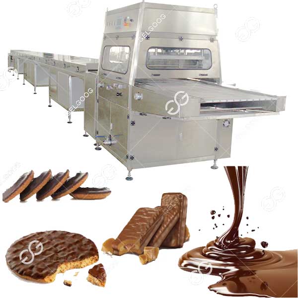 biscuit chocolate enrobing machine