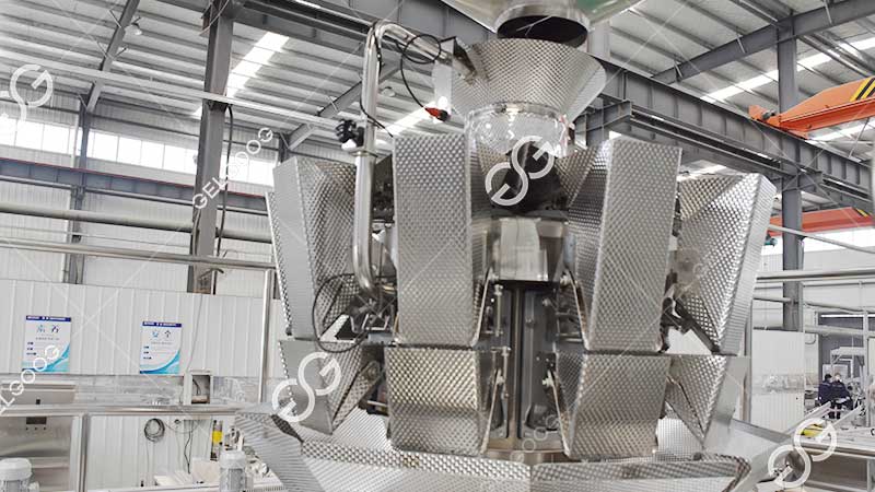 Máquina industrial de empacotamento de biscoitos
