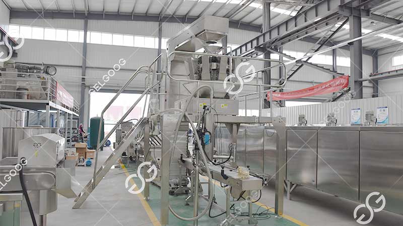 Máquina industrial de empacotamento de biscoitos