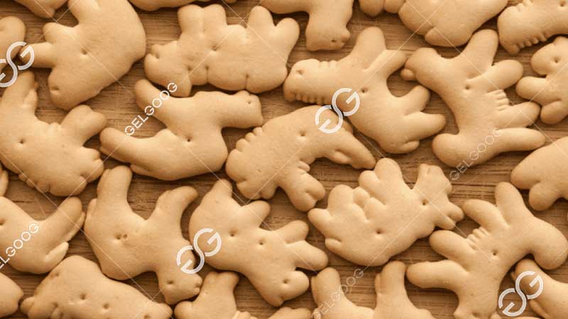 línea de producción de galletas para animales